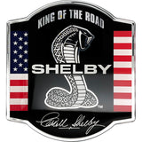 Shelby Cobra Snake Logo Car Decal - Classic Symbol with US Flag