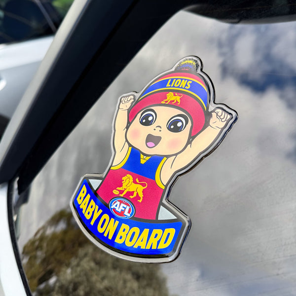 Brisbane Lions Baby on Board Decal