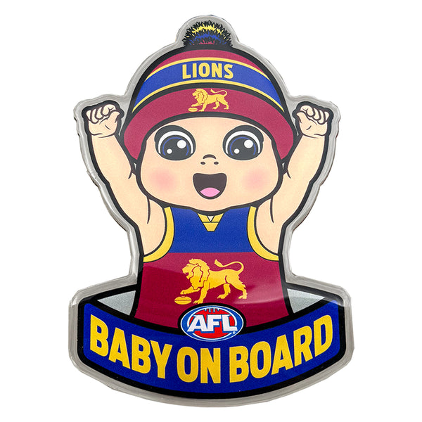 Brisbane Lions Baby on Board Decal