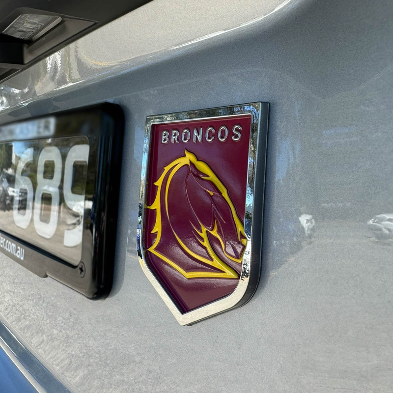 Brisbane Broncos 3D Car Badge